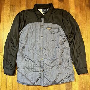 Elwood Flannel Lined Quilted Shacket - Brown & Gray - Men's Size L